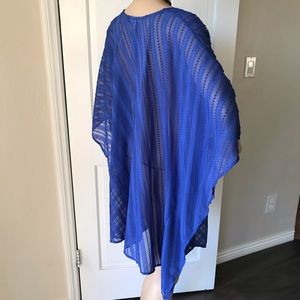 White House black market blue cape one size